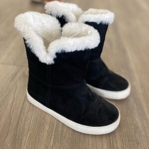 Faux-Fur Lined Faux-Suede Boots for Girls